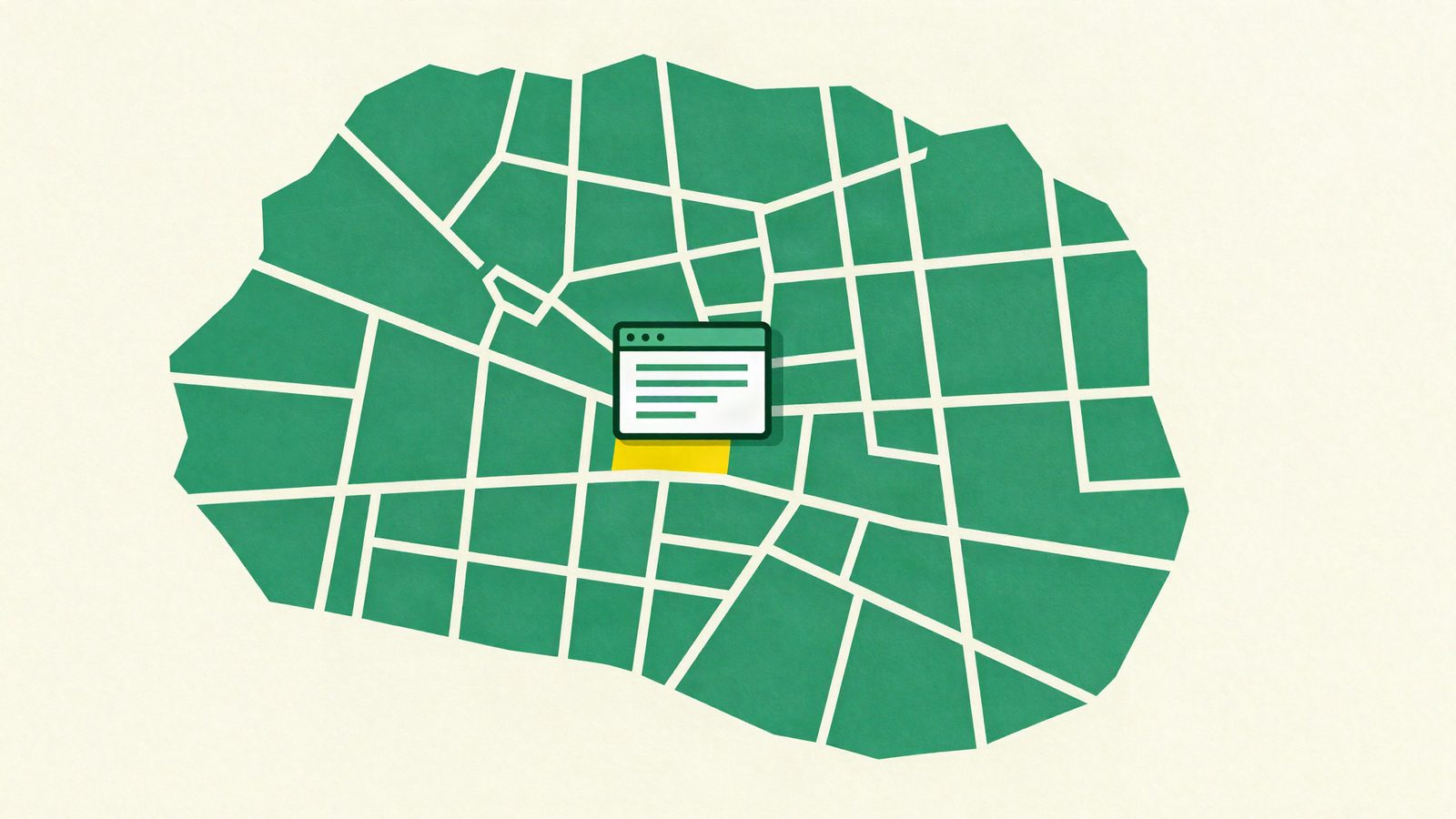 Ilustración del artículo «Páginas de zona y barrio que posicionan: estructura, datos y ejemplos»